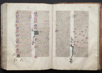 Het Gotha-missaal: Fol. 136r, tekst, ca. 1375 door Master of the Boqueteaux