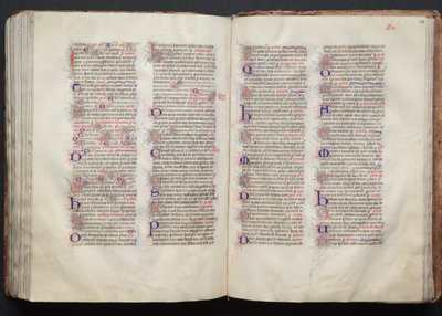 Het Gotha-missaal: Fol. 137v, tekst, ca. 1375 door Master of the Boqueteaux