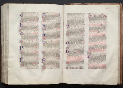 The Gotha Missal: Fol. 141v, Tekst, ca. 1375 door Master of the Boqueteaux