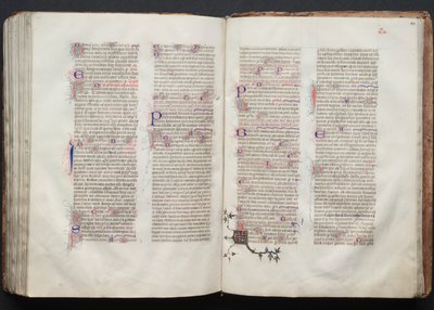 Het Gotha-missaal: Fol. 143r, tekst, ca. 1375 door Master of the Boqueteaux