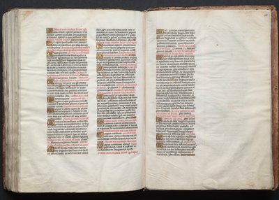 Het Gotha-missaal: Fol. 158r, tekst, ca. 1375 door Master of the Boqueteaux