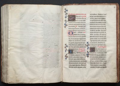 Het Gotha-missaal: Fol. 159r, tekst, ca. 1375 door Master of the Boqueteaux