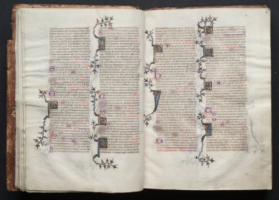 Het Gotha Missaal: Fol. 15r, Tekst, ca. 1375 door Master of the Boqueteaux