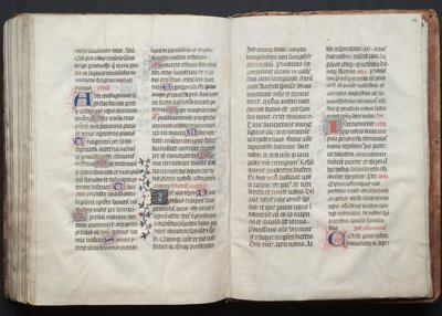 Het Gotha Missaal: Fol. 162r, Tekst, ca. 1375 door Master of the Boqueteaux