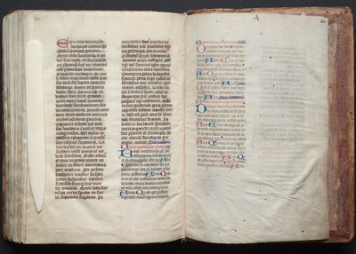 Het Gotha Missaal: Fol. 164r, Tekst, ca. 1375 door Master of the Boqueteaux