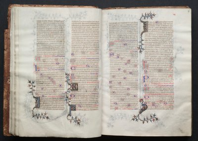 Het Gotha Missaal: Fol. 17r, Tekst, ca. 1375 door Master of the Boqueteaux