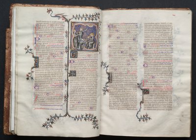 Het Gotha-missaal: Fol. 18r, tekst, ca. 1375 door Master of the Boqueteaux