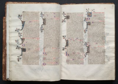 Het Gotha-missaal: Fol. 19r, tekst, ca. 1375 door Master of the Boqueteaux