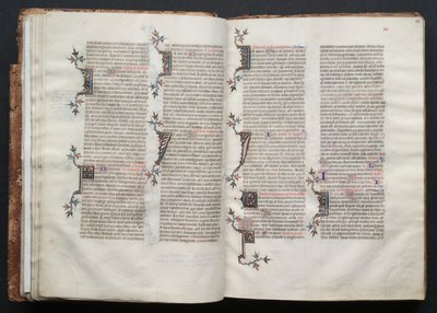 Het Gotha Missaal: Fol. 23r, Tekst, ca. 1375 door Master of the Boqueteaux