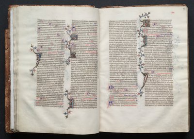 Het Gotha Missaal: Fol. 26v, Tekst, ca. 1375 door Master of the Boqueteaux