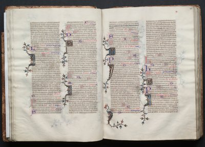 Het Gotha Missaal: Fol. 29v, Tekst, ca. 1375 door Master of the Boqueteaux