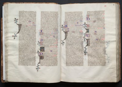 The Gotha Missal: Fol. 33r, Tekst, ca. 1375 door Master of the Boqueteaux