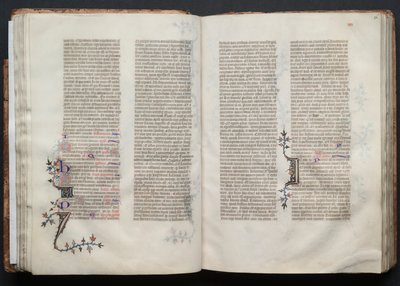 Het Gotha Missaal: Fol. 36r, Tekst, ca. 1375 door Master of the Boqueteaux