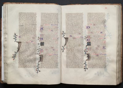 Het Gotha Missaal: Fol. 42r, Tekst door Master of the Boqueteaux