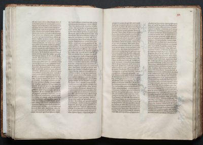 Het Gotha-missaal: Fol. 45r, tekst, ca. 1375 door Master of the Boqueteaux