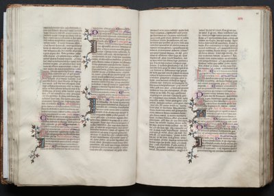 The Gotha Missal: Fol. 46r, Tekst, ca. 1375 door Master of the Boqueteaux
