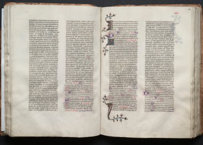 Het Gotha Missaal: Fol. 47v, Tekst, ca. 1375 door Master of the Boqueteaux