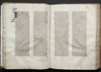 The Gotha Missal: Fol. 49r, Tekst, ca. 1375 door Master of the Boqueteaux