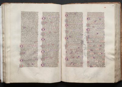 Het Gotha Missaal: Fol. 52v, Tekst, ca. 1375 door Master of the Boqueteaux
