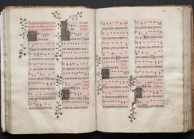 Het Gotha Missaal: Fol. 58r, Tekst, ca. 1375 door Master of the Boqueteaux