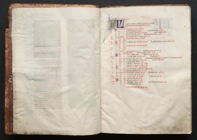 Het Gotha-missaal: Fol. 5r, tekst, ca. 1375 door Master of the Boqueteaux