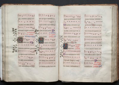 Het Gotha Missaal: Fol. 60r, Tekst, ca. 1375 door Master of the Boqueteaux