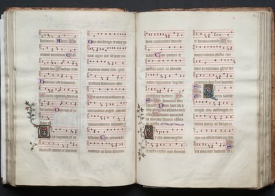 Het Gotha Missaal: Fol. 62r, Tekst, ca. 1375 door Master of the Boqueteaux