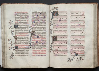 Het Gotha Missaal: Fol. 67r, Tekst, ca. 1375 door Master of the Boqueteaux