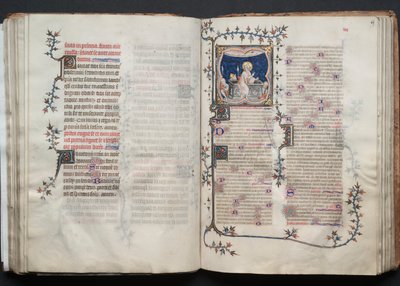 Het Gotha Missaal: Fol. 68v, Tekst, ca. 1375 door Master of the Boqueteaux