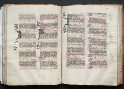 Het Gotha Missaal: Fol. 73r, Tekst door Master of the Boqueteaux