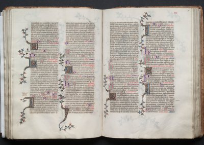 Het Gotha-missaal: Fol. 76r, tekst door Master of the Boqueteaux