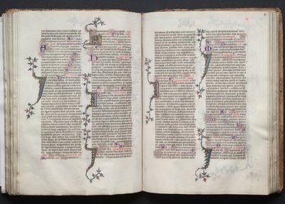 Het Gotha Missaal: Fol. 82r, Tekst, ca. 1375 door Master of the Boqueteaux