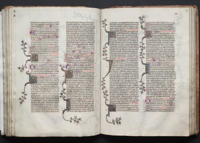 Het Gotha Missaal: Fol. 84r, Tekst, ca. 1375 door Master of the Boqueteaux