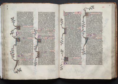 Het Gotha Missaal: Fol. 86r, Tekst, ca. 1375 door Master of the Boqueteaux