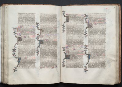 Het Gotha Missaal: Fol. 92v, Tekst, ca. 1375 door Master of the Boqueteaux