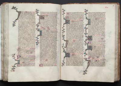 Het Gotha Missaal: Fol. 96r, Tekst, ca. 1375 door Master of the Boqueteaux