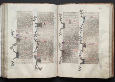 Het Gotha Missaal: Fol. 97r, Tekst, ca. 1375 door Master of the Boqueteaux