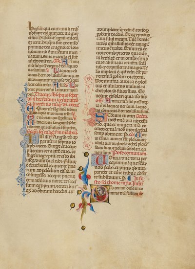 Beginletter G: Sint Thomas Becket door Master of the Brussels Initials