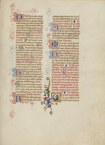 Initialen S: Saint Paul door Master of the Brussels Initials