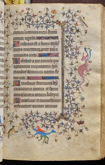 Getijden van Karel de Edele, koning van Navarra (1361-1425): fol. 107r, Tekst door Master of the Brussels Initials and Associates