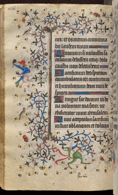 Getijden van Karel de Edele, koning van Navarra (1361-1425): fol. 113v, Tekst door Master of the Brussels Initials and Associates
