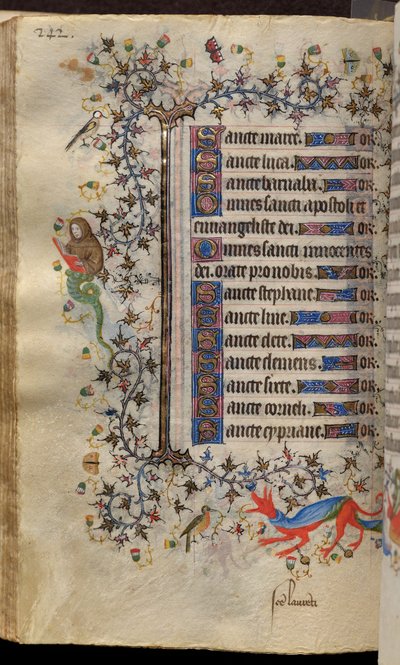 Getijden van Karel de Edele, koning van Navarra (1361-1425): fol. 121v, Tekst door Master of the Brussels Initials and Associates