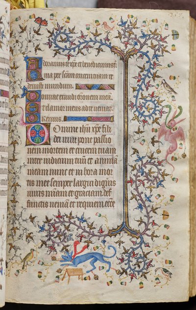 Getijden van Karel de Edele, koning van Navarra (1361-1425): fol. 129r, Tekst door Master of the Brussels Initials and Associates