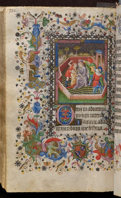 Getijden van Karel de Edele, koning van Navarra (1361-1425): fol. 161v, Bespotting van Christus door Master of the Brussels Initials and Associates