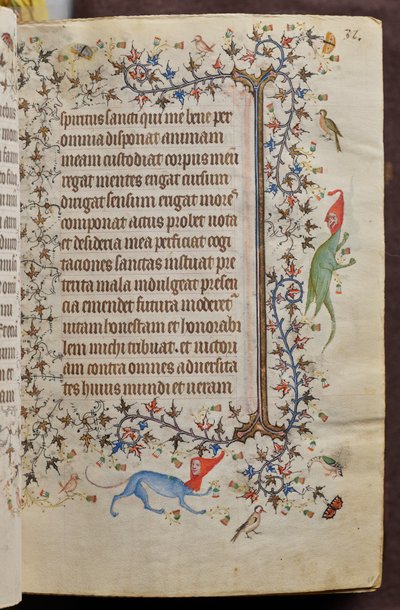 Getijden van Karel de Edele, koning van Navarra (1361-1425): fol. 16r, Tekst door Master of the Brussels Initials and Associates