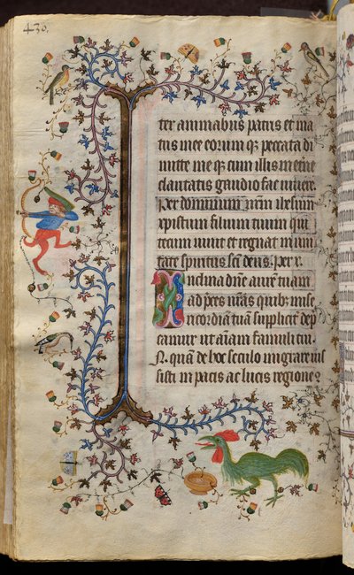 Getijden van Karel de Edele, koning van Navarra (1361-1425): fol. 209v, Tekst door Master of the Brussels Initials and Associates