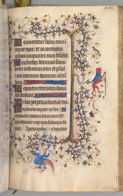 Getijden van Karel de Edele, koning van Navarra (1361-1425): fol. 216r, Tekst door Master of the Brussels Initials and Associates