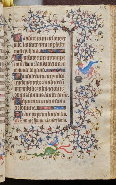 Getijden van Karel de Edele, koning van Navarra (1361-1425): fol. 251r, Tekst door Master of the Brussels Initials and Associates