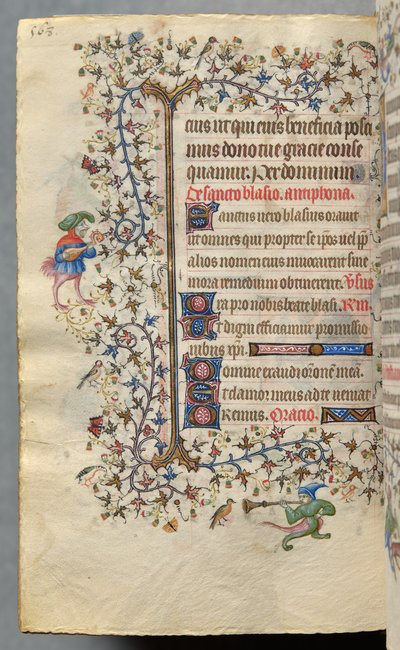 Getijden van Karel de Edele, koning van Navarra (1361-1425): fol. 278v, Tekst door Master of the Brussels Initials and Associates