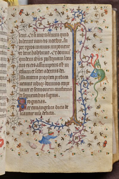 Getijden van Karel de Edele, koning van Navarra (1361-1425): fol. 28r, Tekst door Master of the Brussels Initials and Associates